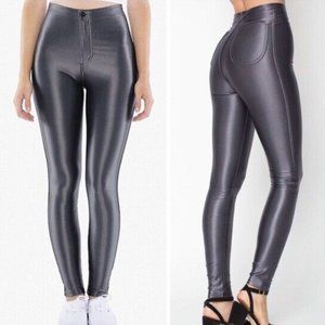 American Apparel Black Shiny Disco Pants